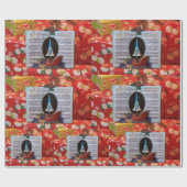 Weihnachtsmusikbox Geschenkpapier (Flach)