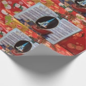 Weihnachtsmusikbox Geschenkpapier (Ecke)