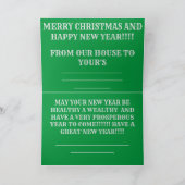 Weihnachtsmusikboxen schließen Gruß Karte (Innenseite)