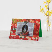 Weihnachtsmusikboxen schließen Gruß Karte (Gelbe Blume)