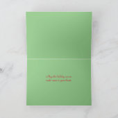 Weihnachtsmusikkarte Karte (Innenseite)