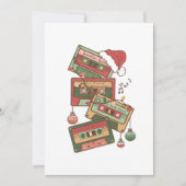 Weihnachtsmusikkkassette Dankeskarte (Vorderseite)