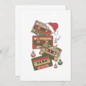 Weihnachtsmusikkkassette Dankeskarte (Vorne/Hinten)