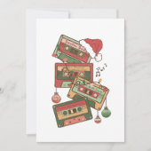 Weihnachtsmusikkkassette Einladung (Vorderseite)