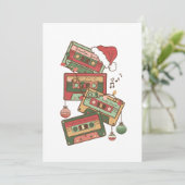 Weihnachtsmusikkkassette Einladung (Stehend Vorderseite)