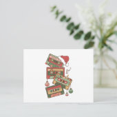 Weihnachtsmusikkkassette Postkarte (Stehend Vorderseite)