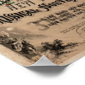 Weihnachtsmusikplakat Alte Typografie Poster (Ecke)