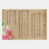 Weihnachtsmusikwrapping Paper Sheets Geschenkpapier Set (Vorderseite)