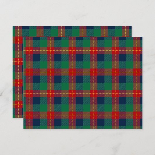 Weihnachtsmuster 105 mitteilungskarte (Vorne/Hinten)