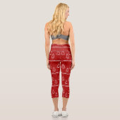 Weihnachtsmuster 116 capri leggings (Rückseite)