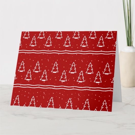 Weihnachtsmuster 116 dankeskarte (Vorderseite)