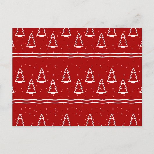 Weihnachtsmuster 116 feiertagspostkarte (Vorderseite)