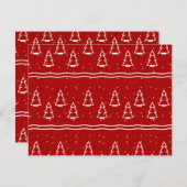 Weihnachtsmuster 116 mitteilungskarte (Vorne/Hinten)