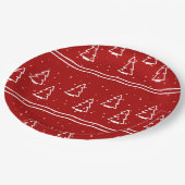 Weihnachtsmuster 116 pappteller (Schrägansicht)