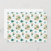 Weihnachtsmuster 118 feiertagspostkarte (Vorne/Hinten)