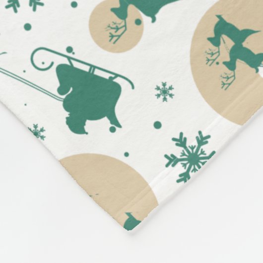 Weihnachtsmuster 118 fleecedecke (Ecke)