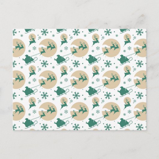 Weihnachtsmuster 118 postkarte (Vorderseite)