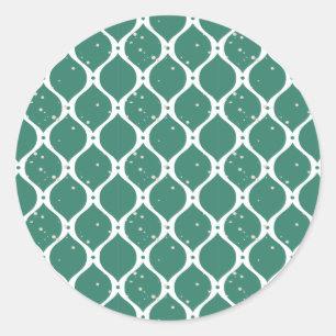 Weihnachtsmuster 119 runder aufkleber