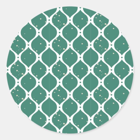 Weihnachtsmuster 119 runder aufkleber (Vorderseite)