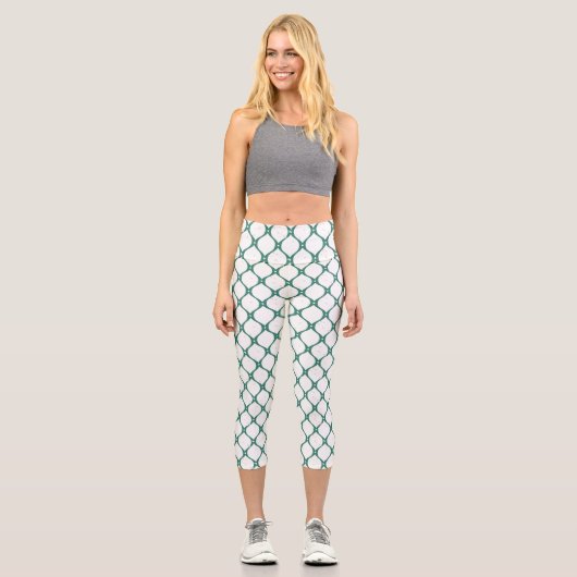 Weihnachtsmuster 120 capri leggings (Vorderseite)