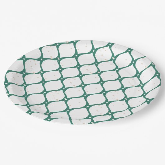 Weihnachtsmuster 120 pappteller (Schrägansicht)