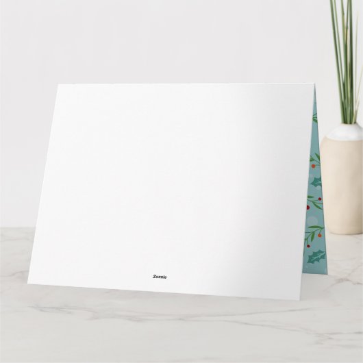 Weihnachtsmuster 126 dankeskarte (Rückseite)