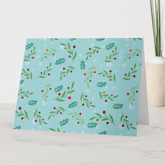 Weihnachtsmuster 126 dankeskarte (Vorderseite)