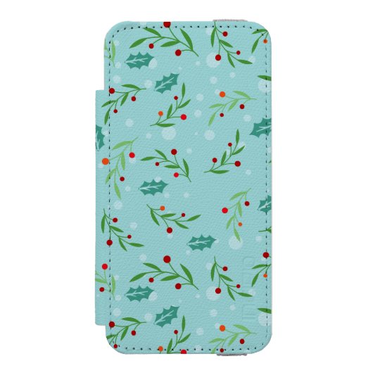 Weihnachtsmuster 126 incipio iPhone Geldbeutel-Hülle (Folio Vorderseite)