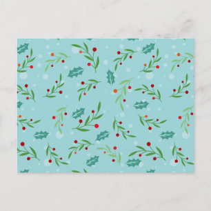 Weihnachtsmuster 126 postkarte