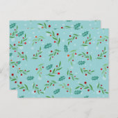 Weihnachtsmuster 126 postkarte (Vorne/Hinten)