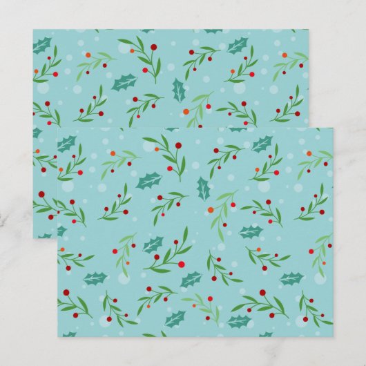 Weihnachtsmuster 126 postkarte (Vorne/Hinten)