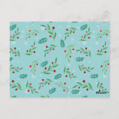 Weihnachtsmuster 126 postkarte (Rückseite)