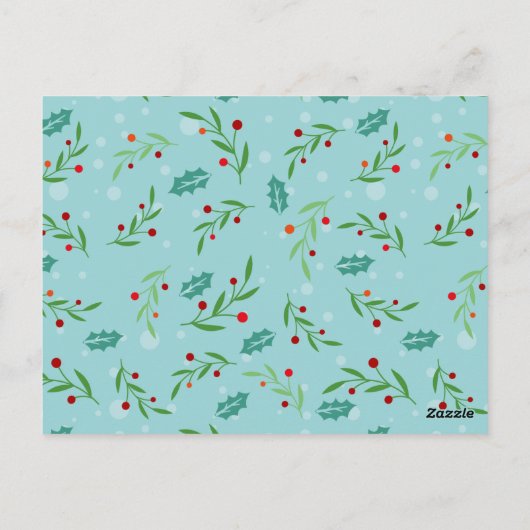 Weihnachtsmuster 126 postkarte (Rückseite)