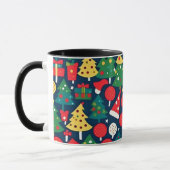 Weihnachtsmuster 1 - Tasse des Kaffees (Links)