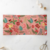 Weihnachtsmuster 2 dreifach gefaltete urlaubskarte (Innenseite)