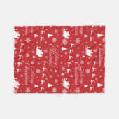 Weihnachtsmuster 2 fleecedecke (Vorderseite (Horizontal))