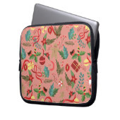 Weihnachtsmuster 2 laptopschutzhülle (Vorderseite Links)