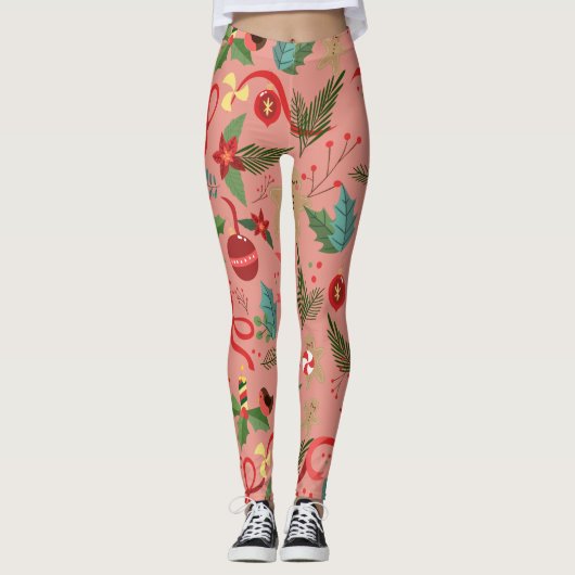 Weihnachtsmuster 2 leggings (Vorderseite)
