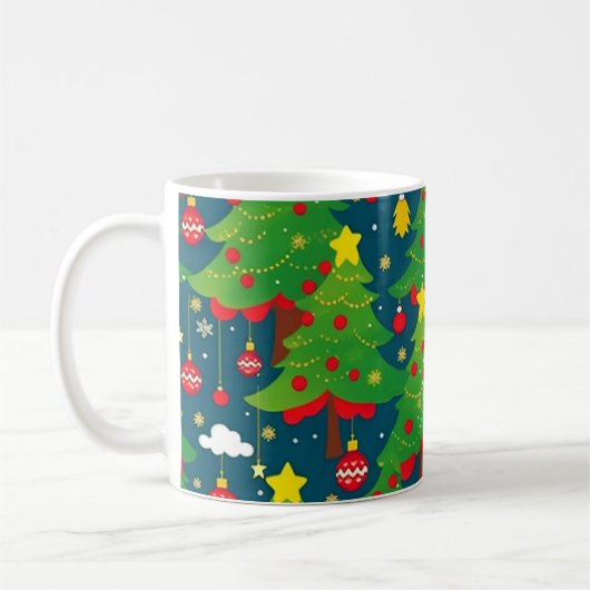 Weihnachtsmuster 2 - Tasse des Kaffees (Links)