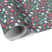 Weihnachtsmuster 4 - Umschlagpapier Geschenkpapier (Rolleneckpunkt)