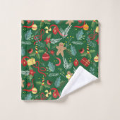 Weihnachtsmuster 5 badhandtuch set (Waschlappen)