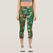 Weihnachtsmuster 5 capri leggings (Vorderseite)