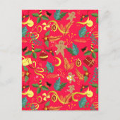 Weihnachtsmuster 6 postkarte (Vorderseite)