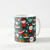 Weihnachtsmuster 6 - Tasse des Kaffees (VorderseiteRechts)