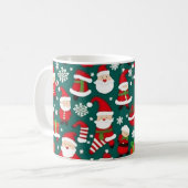 Weihnachtsmuster 6 - Tasse des Kaffees (Vorderseite Links)