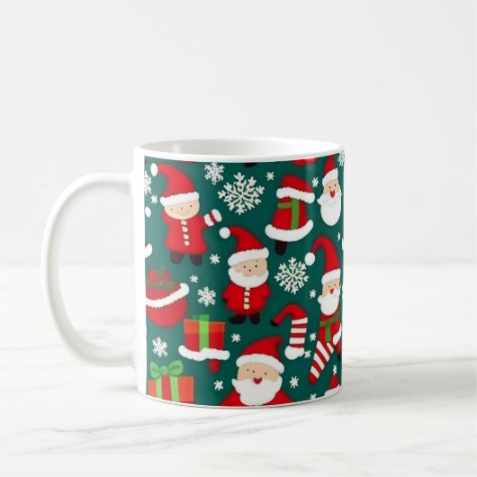 Weihnachtsmuster 6 - Tasse des Kaffees (Links)