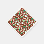 Weihnachtsmuster 7 - Papierservietten (Ecke)