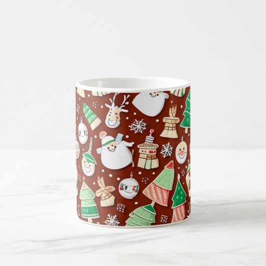Weihnachtsmuster 7 - Tasse des Kaffees (Mittel)
