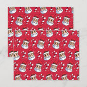 Weihnachtsmuster 89 postkarte (Vorne/Hinten)