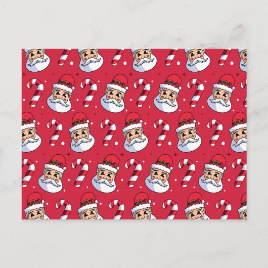 Weihnachtsmuster 89 postkarte (Vorderseite)